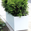 Rechteckiger Blumentopf aus Polymerbeton Rec 120x40x40