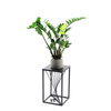  Metall-Standblumenbeet Nutri 40 cm, schwarz