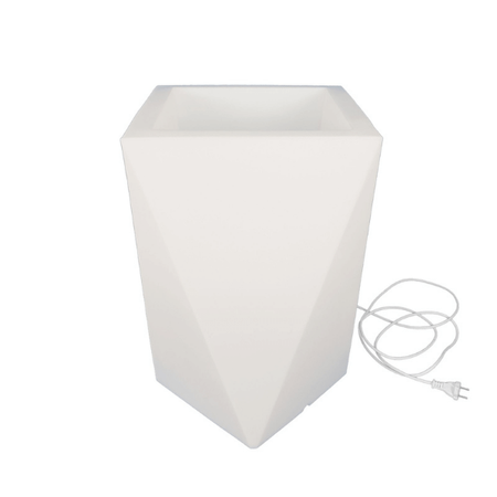 Beleuchteter Blumentopf, Gartenblumentopf Vaso 60 cm
